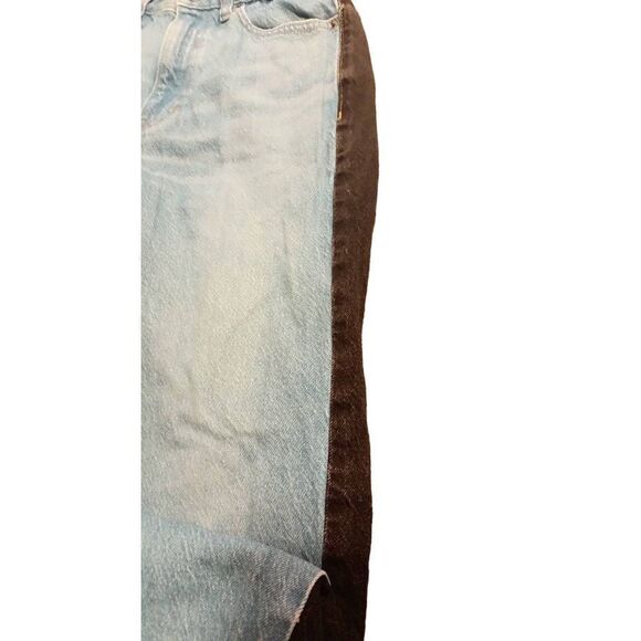 PacSun half blue half black jeans for women size 24x32 in good condition boyfrie - Picture 6 of 11